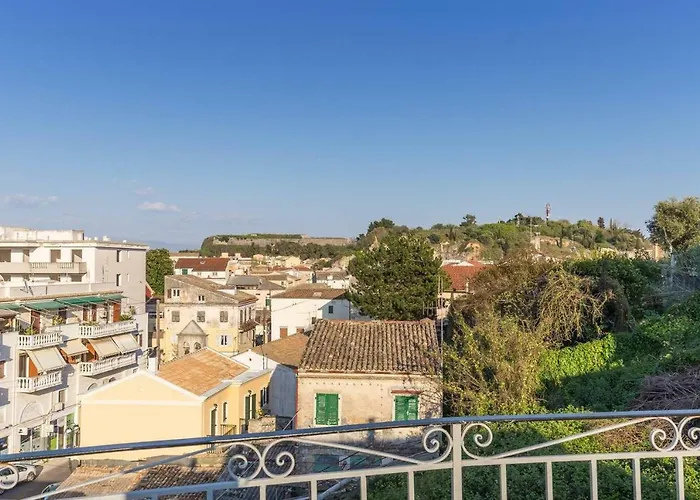 Spacious Maisonette - Roof View Of Corfu Port Mantouki